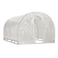Greengrass Weatherguard 6 and apos;6 and quot;Hx8 and apos;Wx8 and apos;L round top greenhouse- GR86988